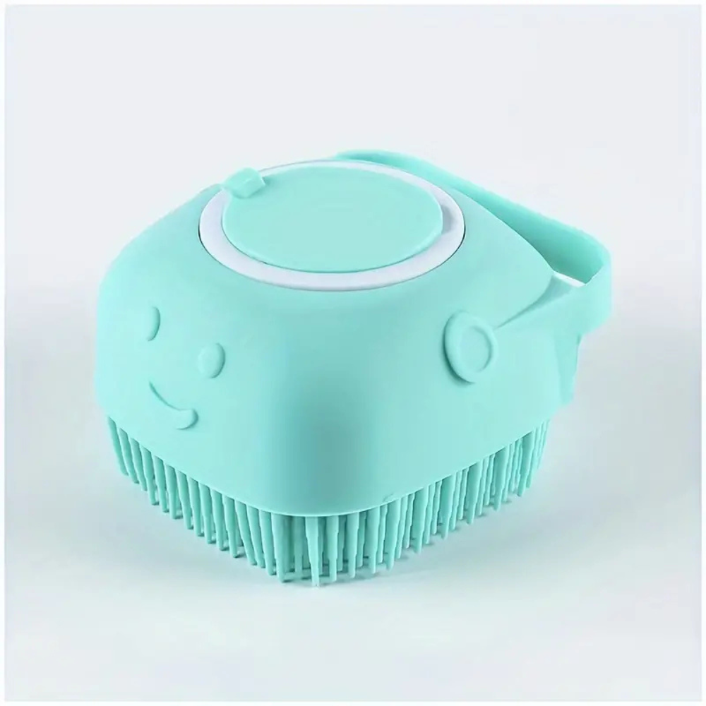 Brosse de bain en silicone pour chien et chat – Nettoyage doux et massage