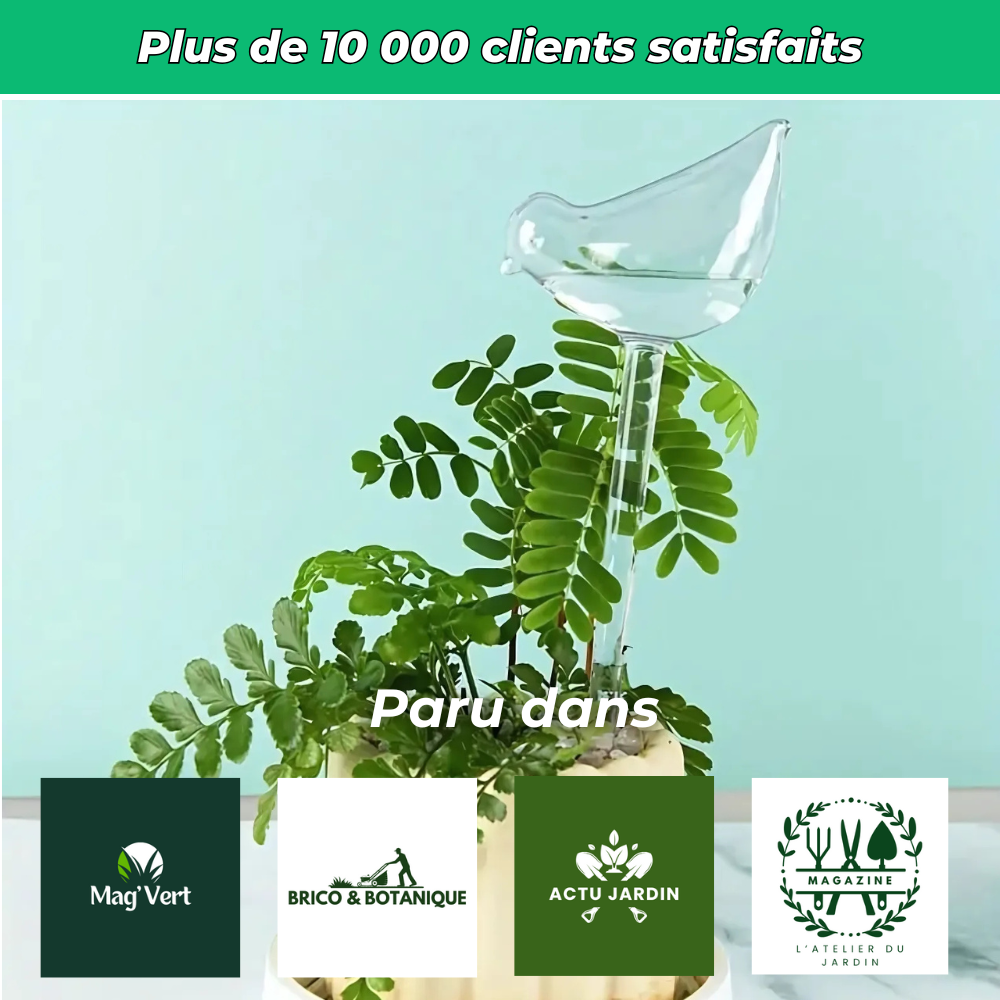 Arrosage Automatique en Forme d'Oiseau – Hydratation Continue pour Vos Plantes et Jardin