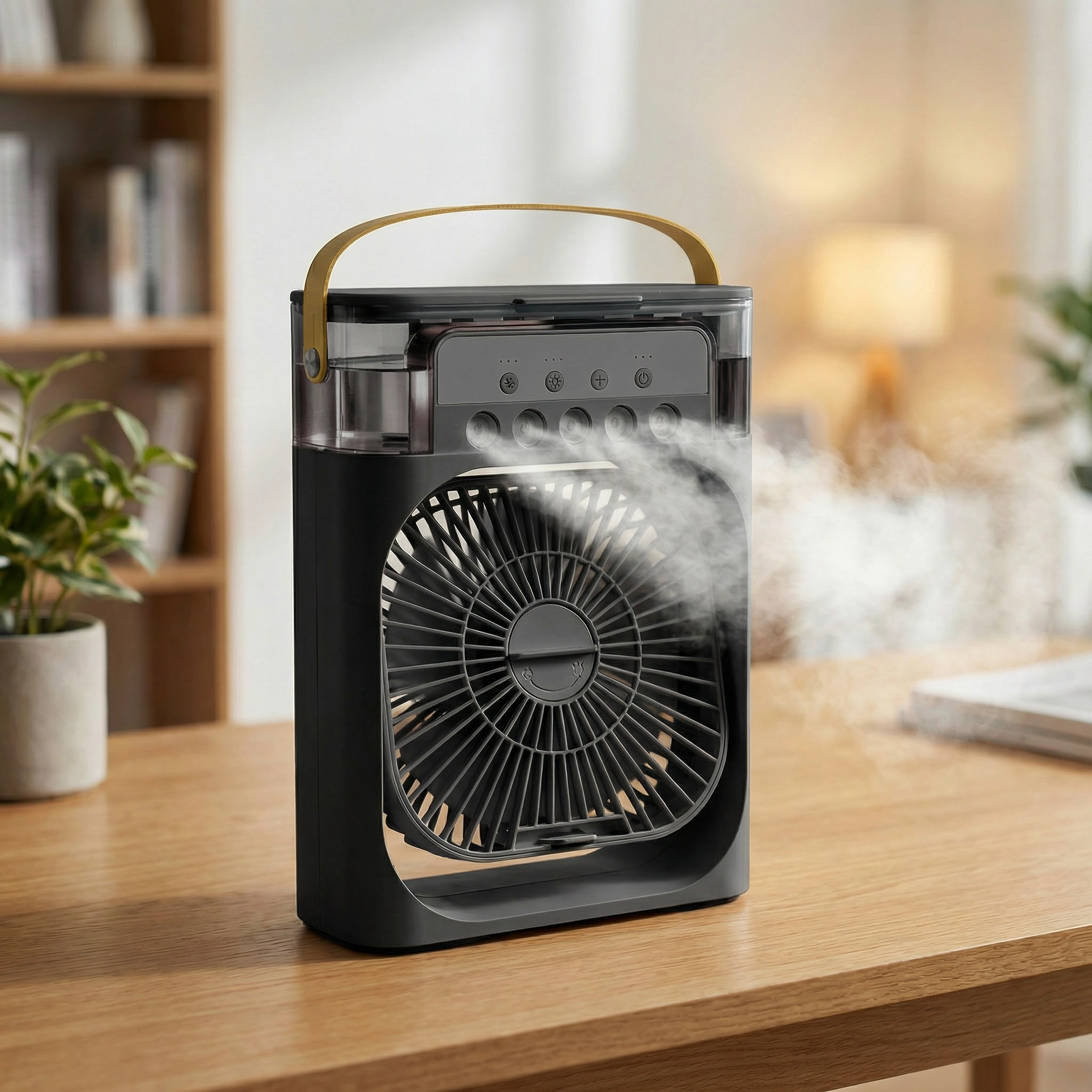 AirFlow Rafraîchisseur d’Air Portable | Mini Climatiseur Silencieux USB | Ventilateur Humidificateur 3 en 1 Compact