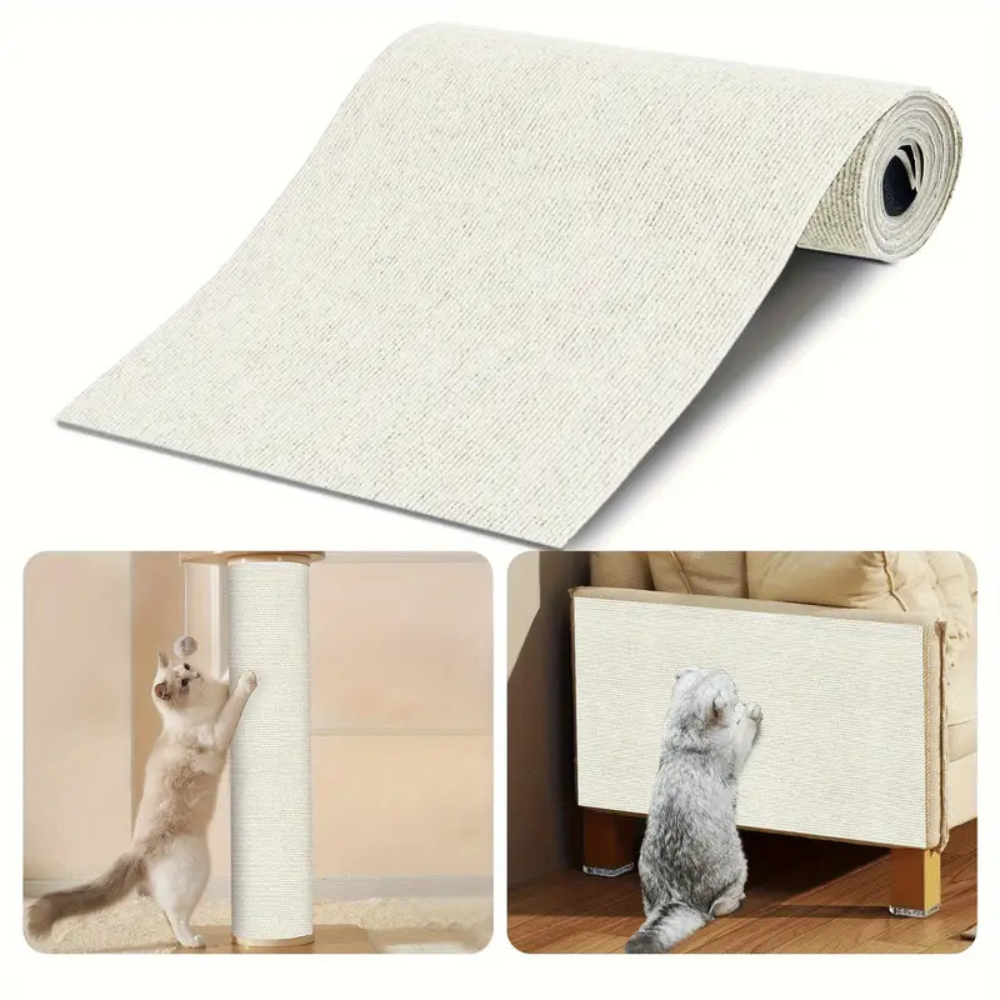 Tapis griffoir auto-adhésif pour chats – Protège murs et meubles des griffes