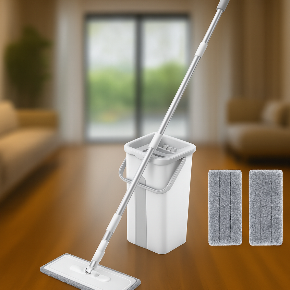 Cleanéo | Balai Serpillière Rotatif avec seau essoreur 360°