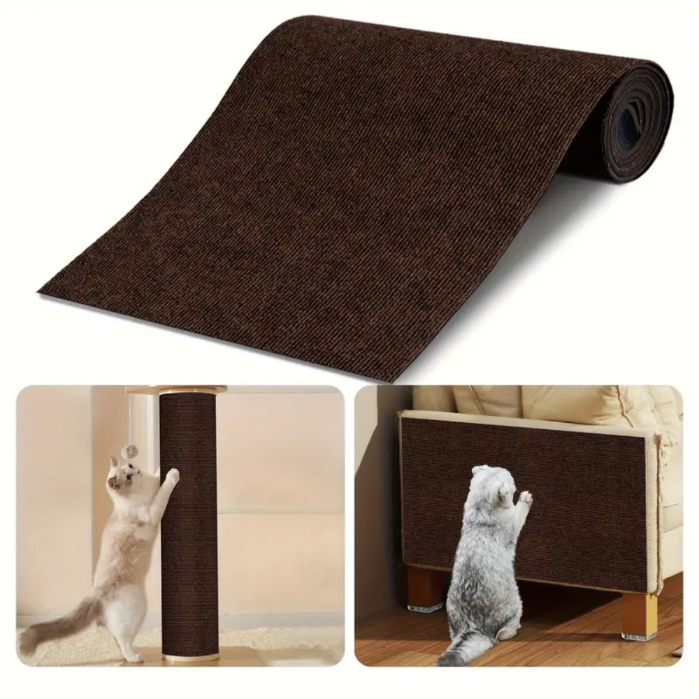 Tapis griffoir auto-adhésif pour chats – Protège murs et meubles des griffes