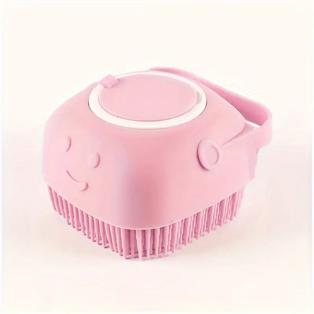 Brosse de bain en silicone pour chien et chat – Nettoyage doux et massage