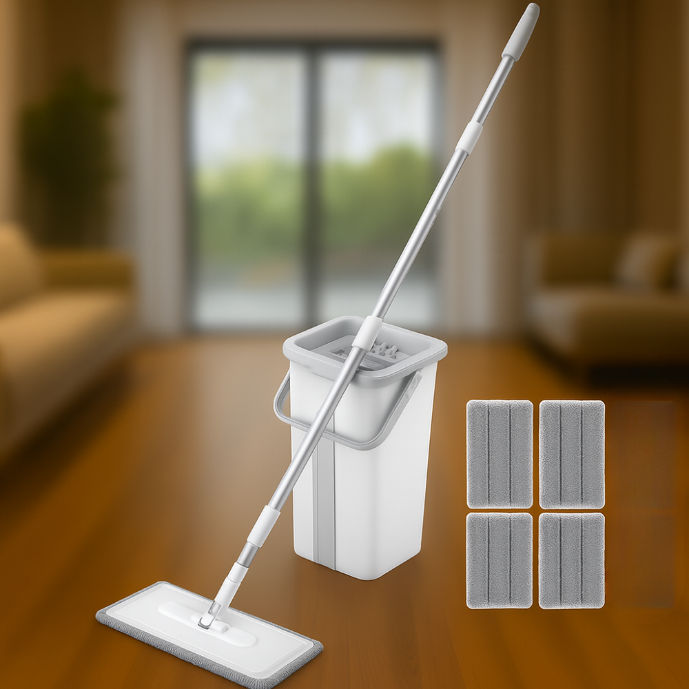 Cleanéo | Balai Serpillière Rotatif avec seau essoreur 360°