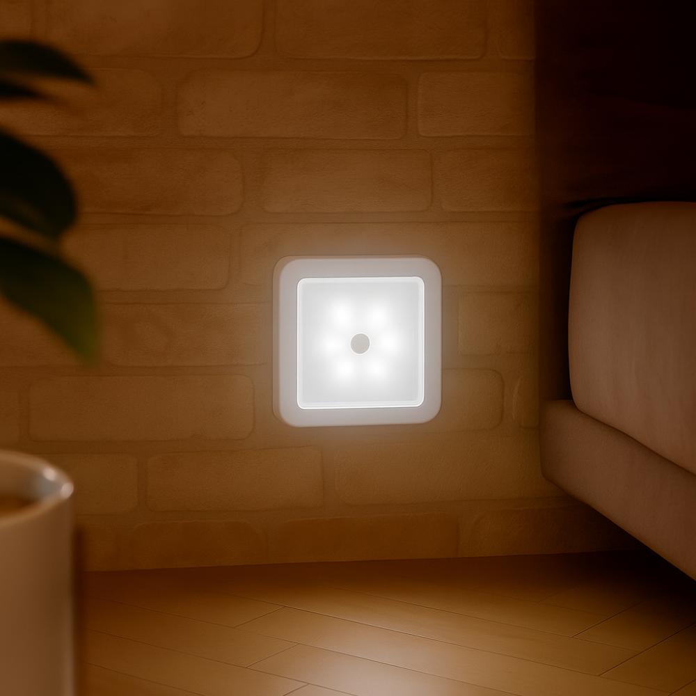 Lampe LED détecteur de mouvement sans fil – Éclairage automatique pour intérieur et extérieur