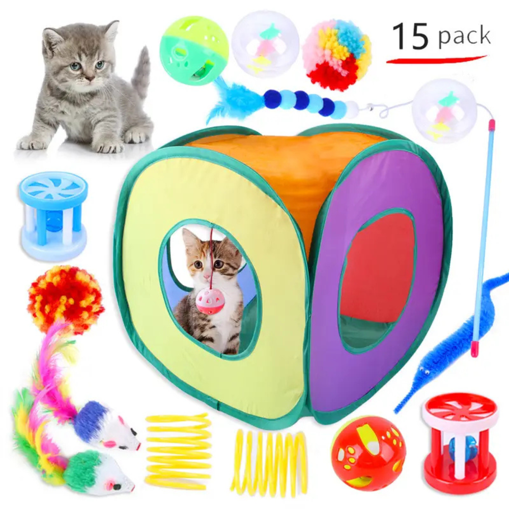 Lot de jouets interactifs pour chat – Stimule la chasse et l’activité quotidienne