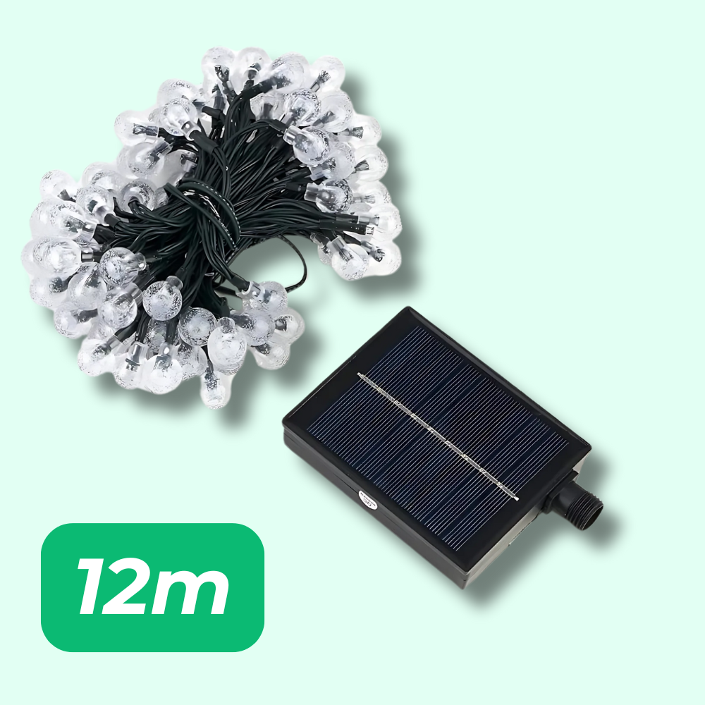 Guirlande Solaire Cristal – Éclairez vos soirées en extérieur