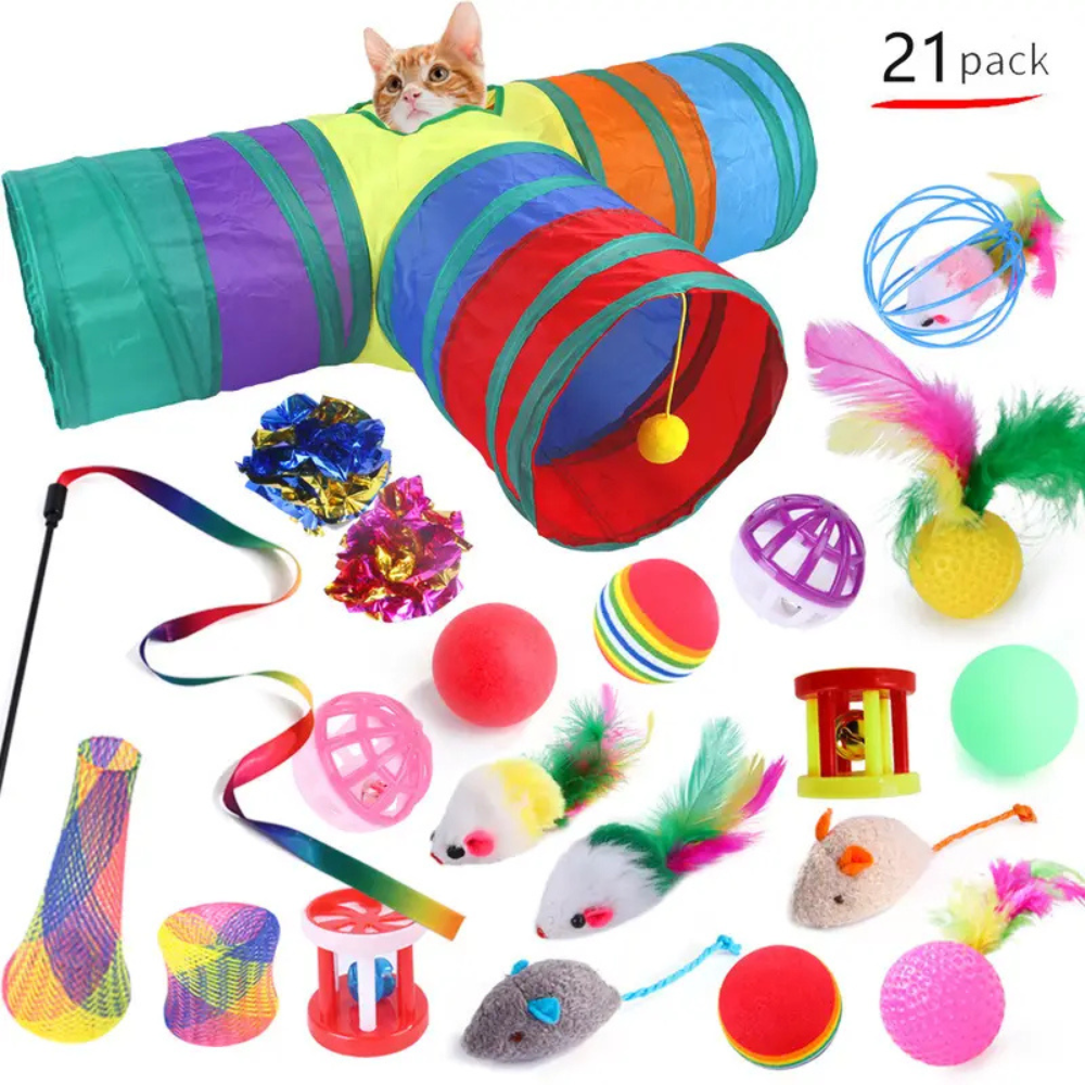 Lot de jouets interactifs pour chat – Stimule la chasse et l’activité quotidienne