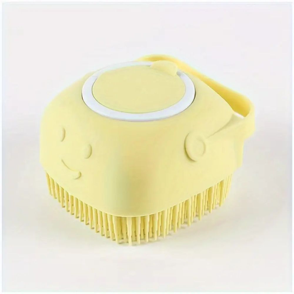 Brosse de bain en silicone pour chien et chat – Nettoyage doux et massage