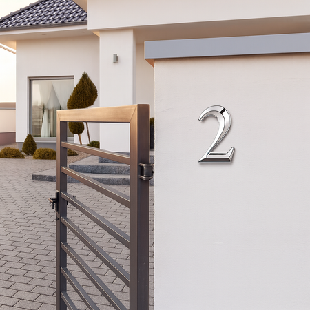 Plaque numéro maison auto adhésif – Numéro 3D pour porte et boîte aux lettres