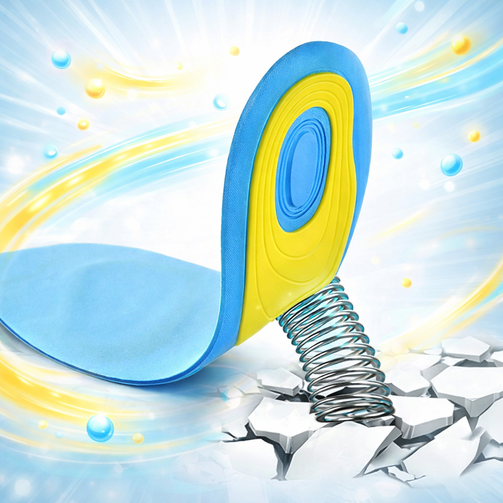 Semelles Intérieures en Gel Silicone Orthopédiques Absorption des Chocs