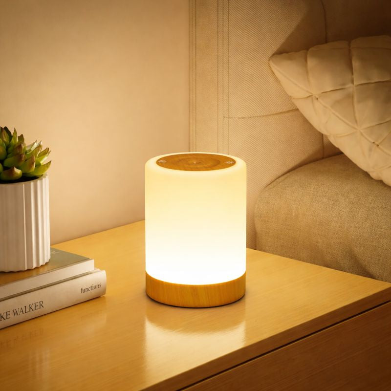 Lampe de chevet tactile à intensité réglable – 256 couleurs, rechargeable USB, lampe LED portable