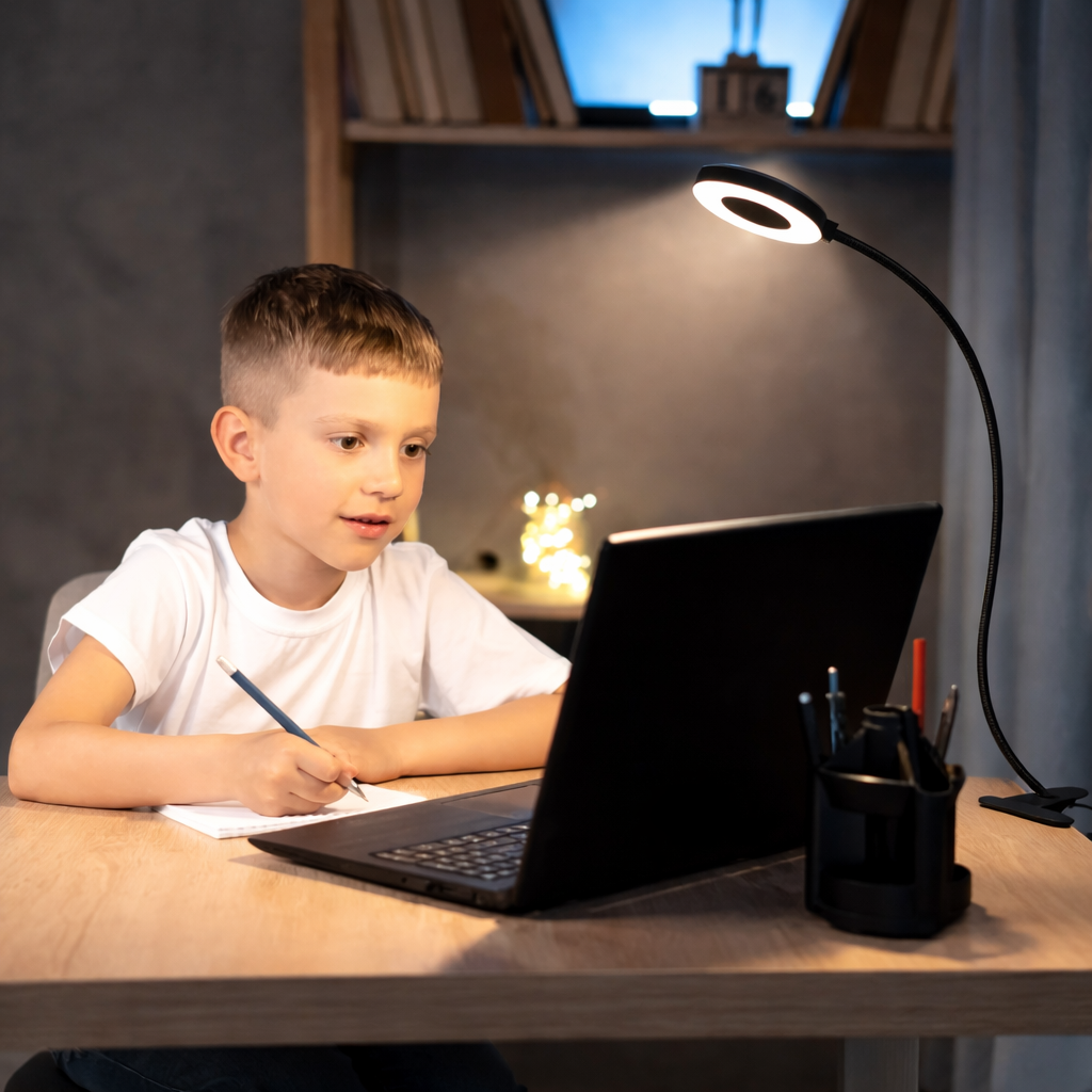 Lampe de Bureau à Pince LED USB Flexible 10W – Éclairage Réglable 360°