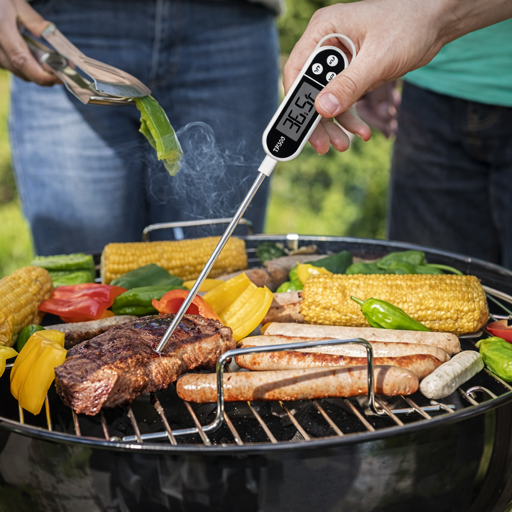 Thermomètre de Cuisine Digital à Sonde LCD – Cuisson Précise & Rapide