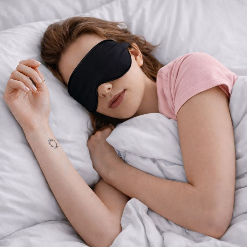 Masque de nuit en satin doux | Masque de sommeil pour dormir satin | Anti-lumière