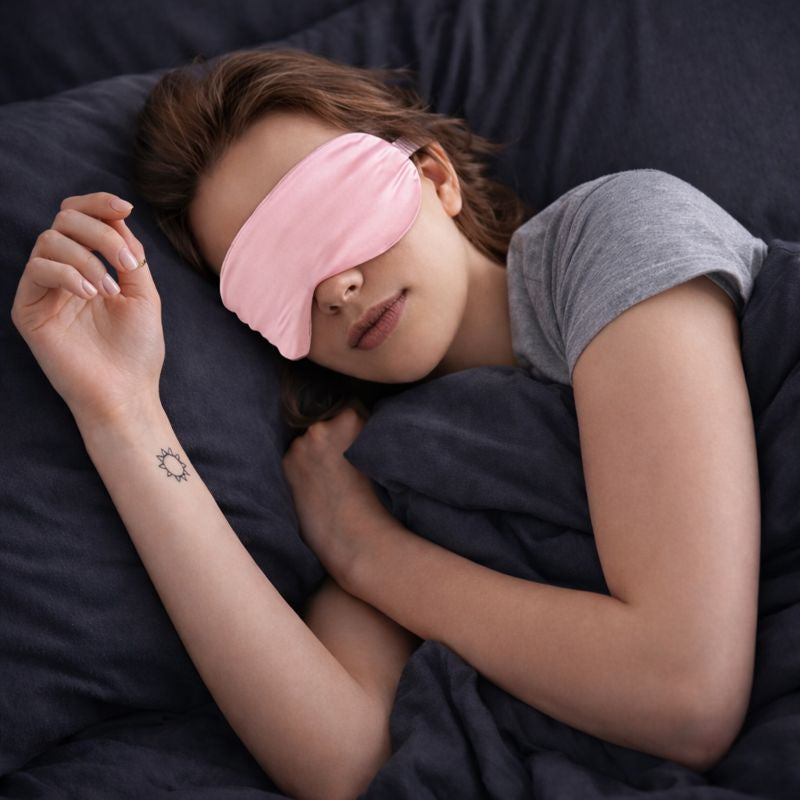 Masque de nuit en satin doux | Masque de sommeil pour dormir satin | Anti-lumière