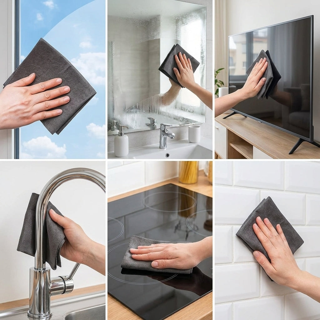 MagicClean | Chiffon microfibre ultra-absorbant | Anti-traces et anti-calcaire