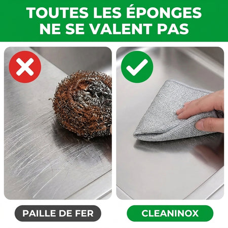 Cleaninox | Chiffons récurants inox puissants et sans rayures