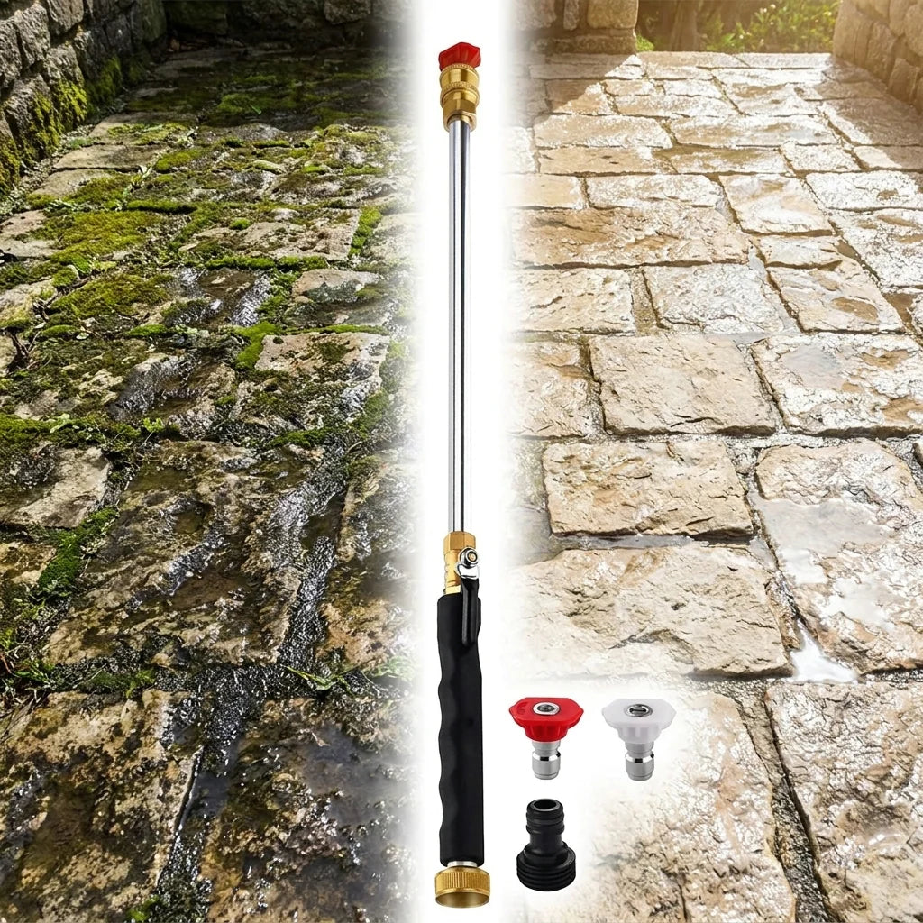 HydroPro | Lance Nettoyeur Haute Pression pour Tuyau d’Arrosage | Pistolet Haute Pression Voiture & Jardin Multifonction