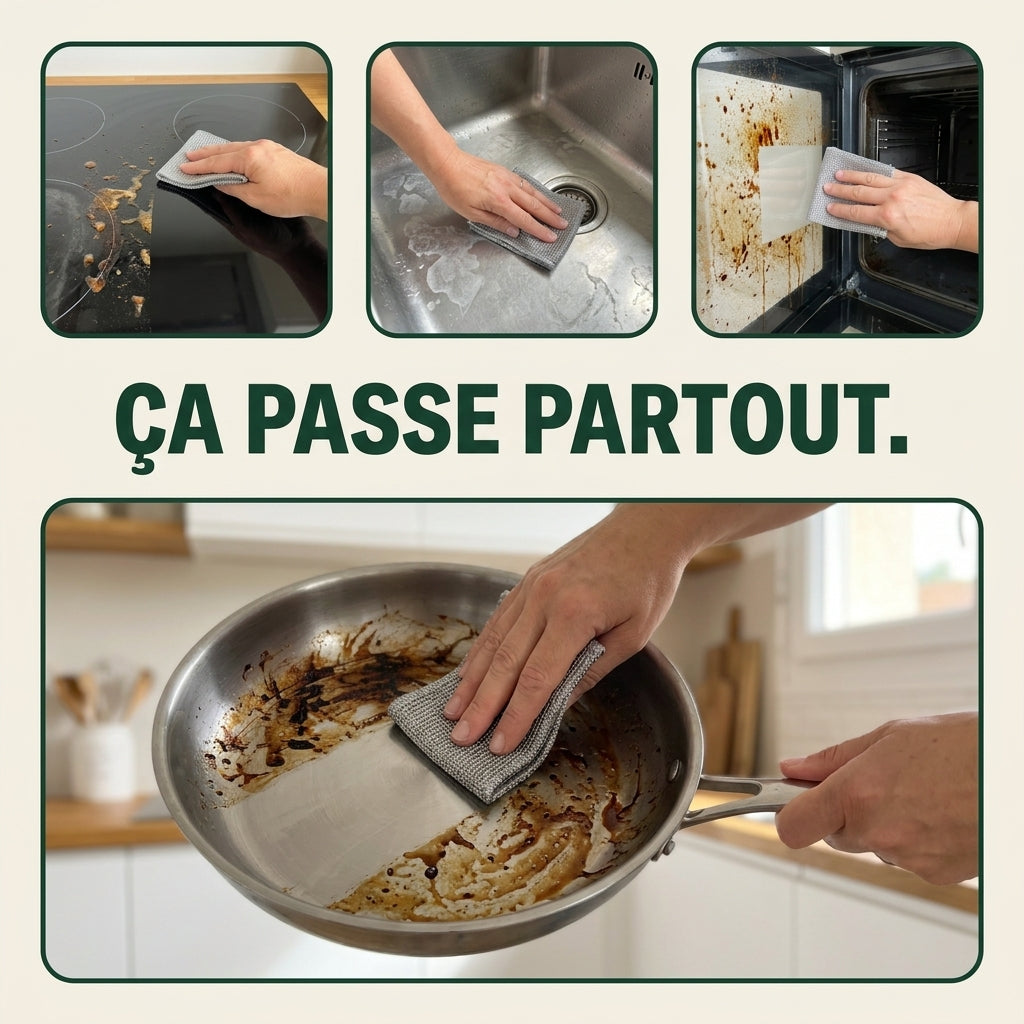 Cleaninox | Chiffons récurants inox puissants et sans rayures