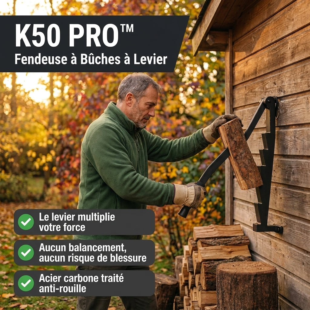 K50 PRO | Fendeur de bûches à levier