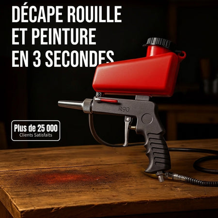 Pistolet de Sablage Pneumatique Portable – Décapage Efficace Rouille & Peinture – Haute Précision