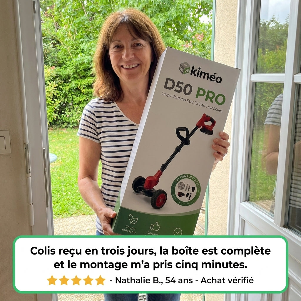 D50 PRO | Débroussailleuse Électrique 3-en-1 sur Roues