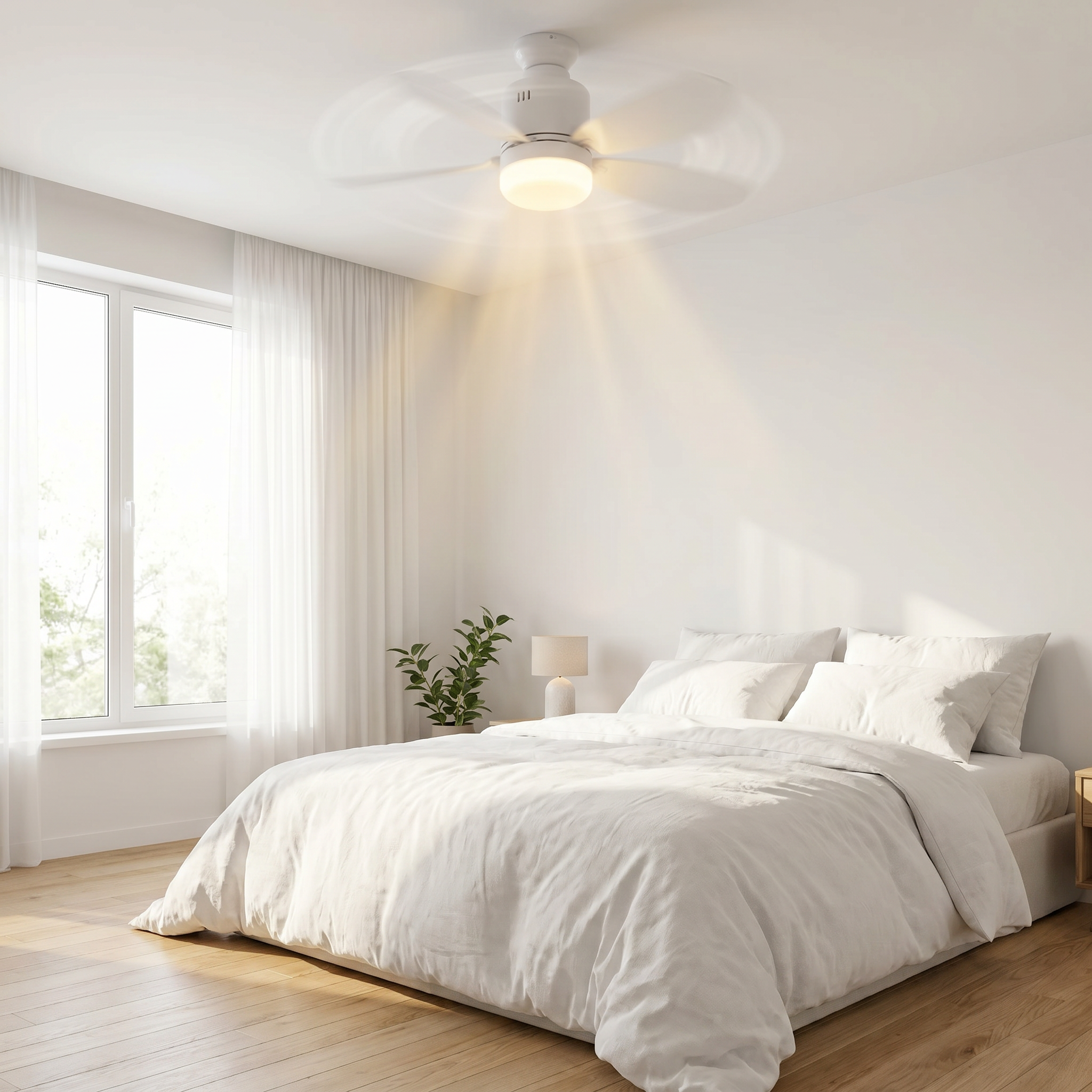 Lumi’Air PRO | Ventilateur de Plafond avec LED Silencieux & Connecté