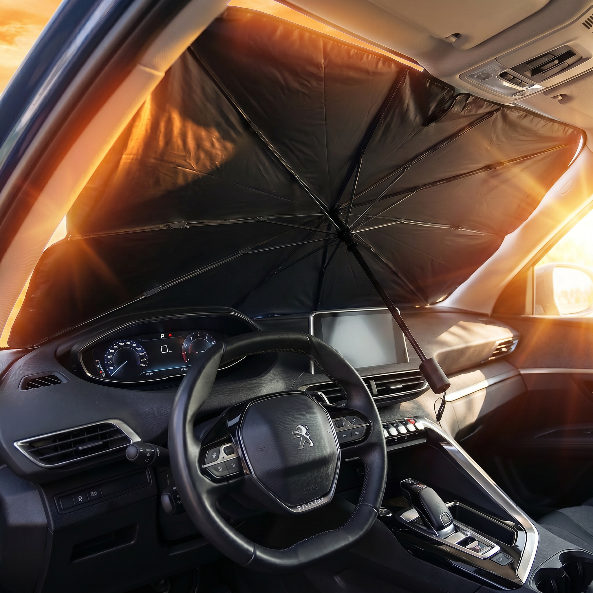 SunBloc – Pare-soleil voiture repliable, protection thermique anti-UV