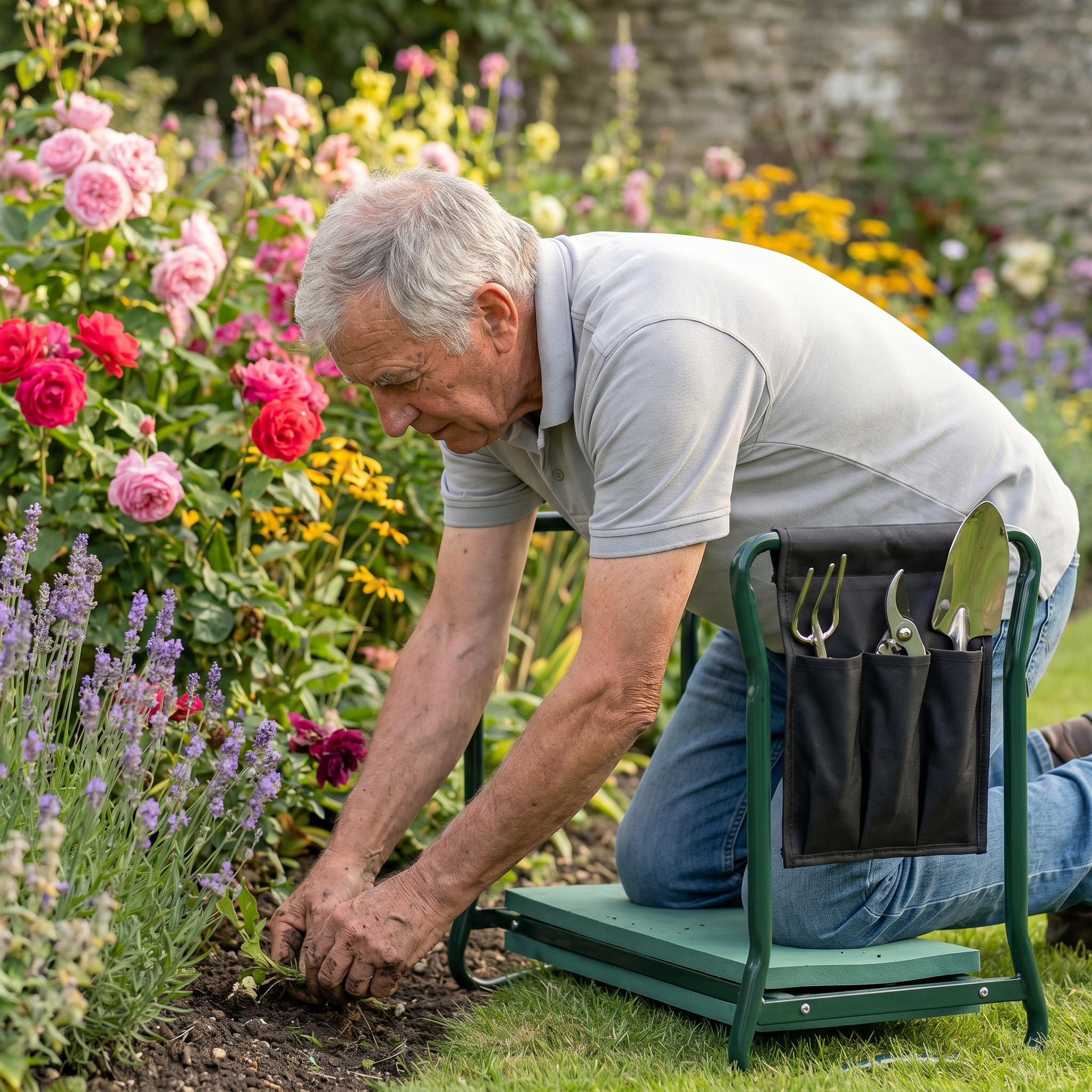 JardiComfort™ | Banc de Jardinage | Travaillez Sans Douleur et Profitez Sans Effort