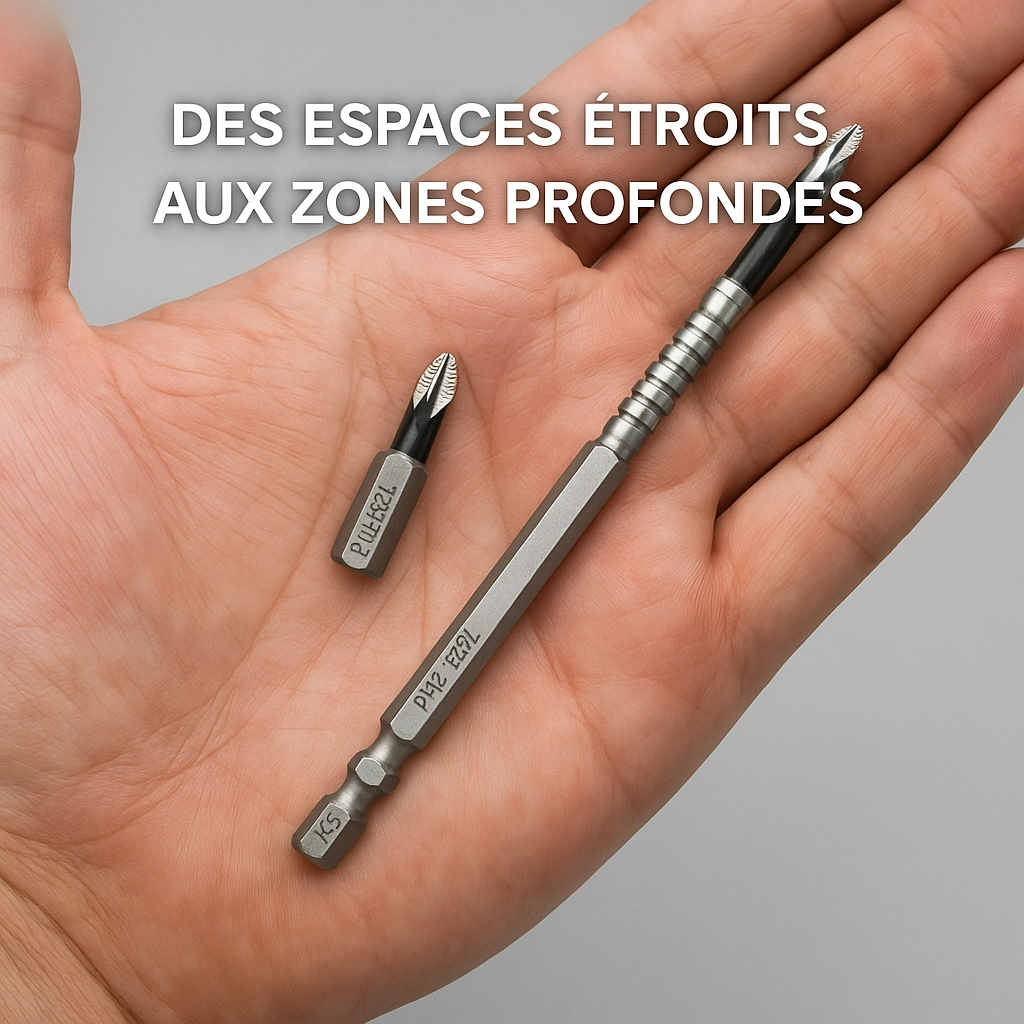 C90 PRO | Kit 6 Embouts de tournevis antidérapants pour Visseuse