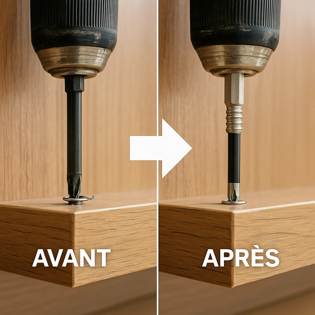 C90 PRO | Kit 6 Embouts de tournevis antidérapants pour Visseuse