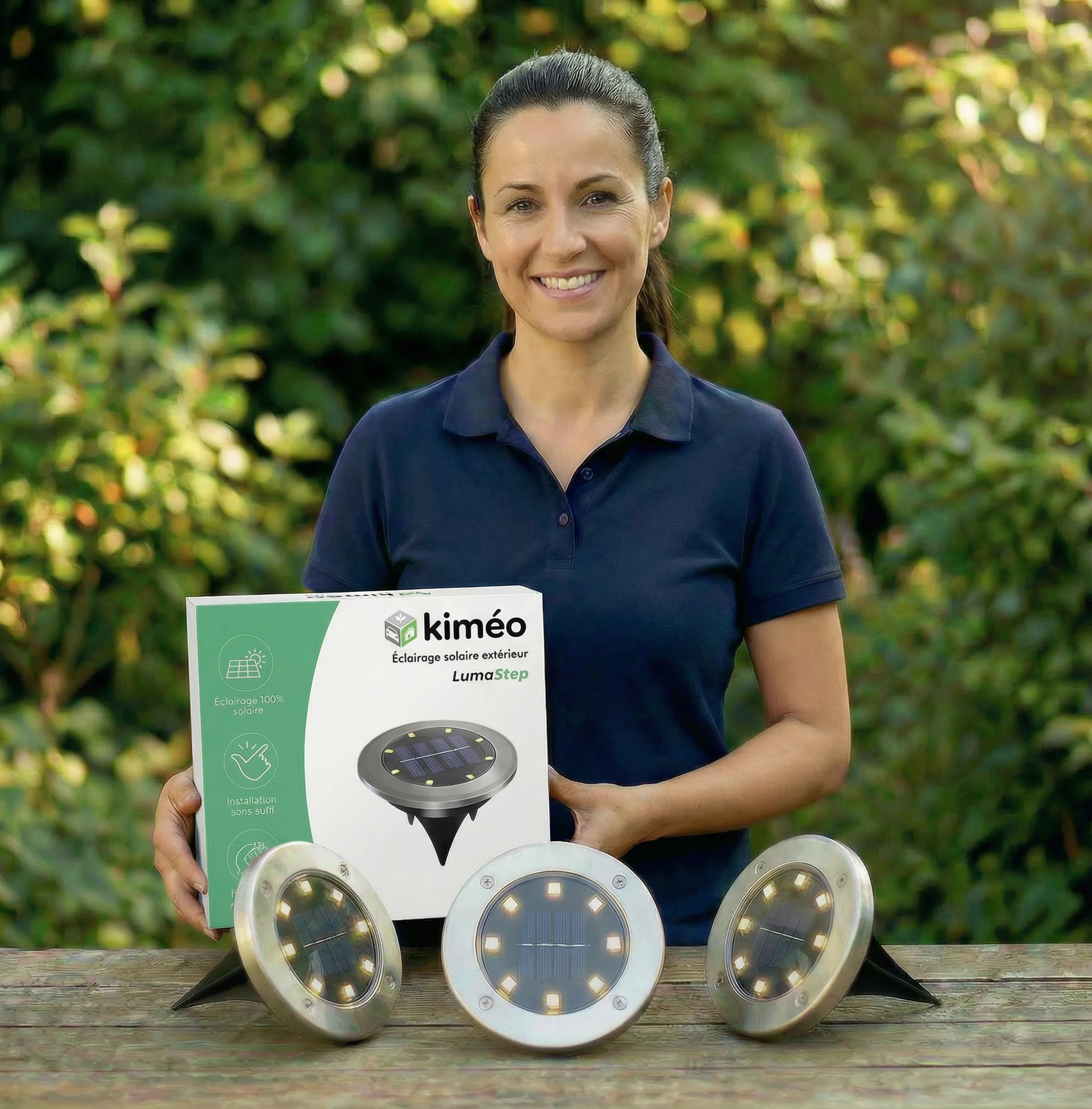 LumaStep – Éclairage solaire extérieur pour marches et bordures