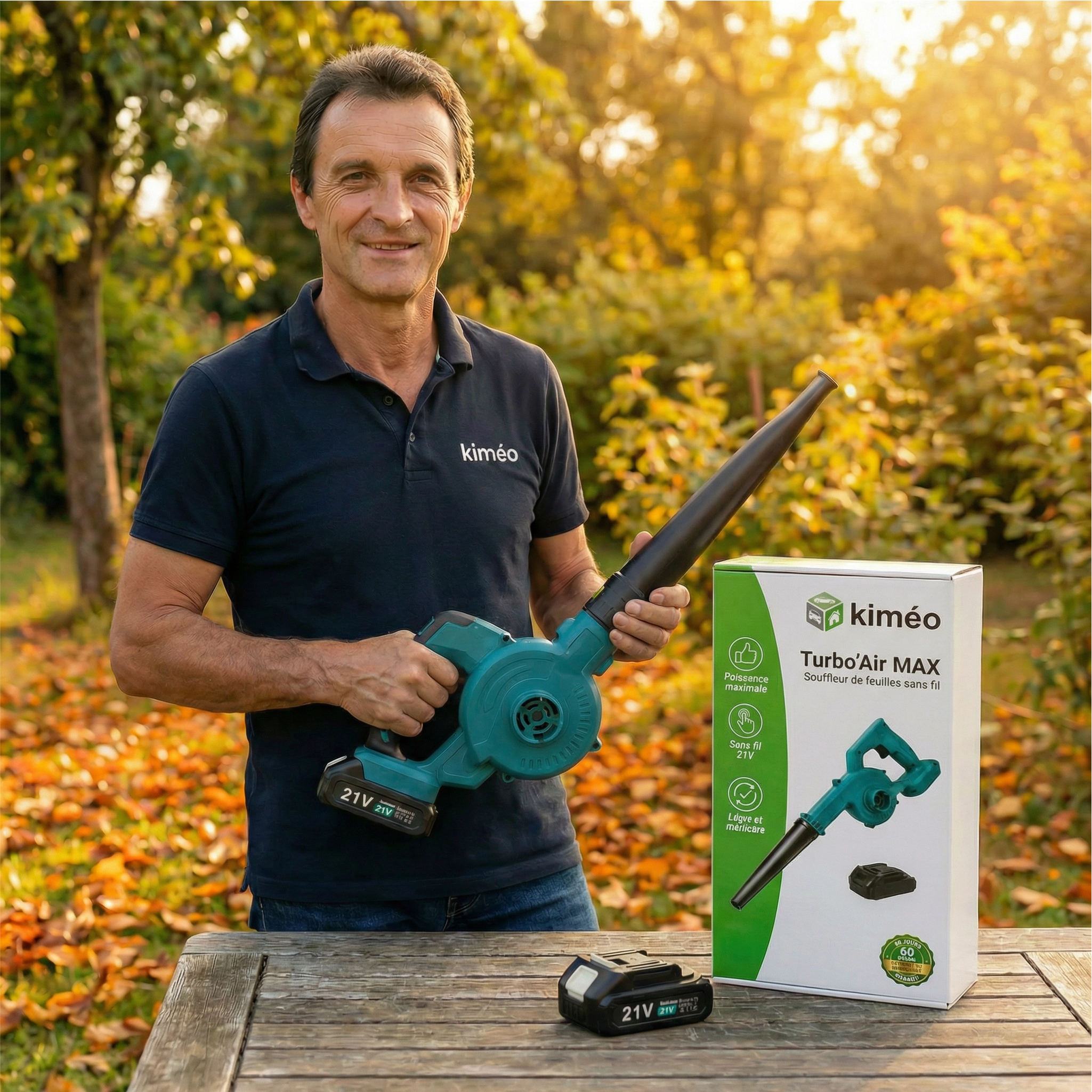Turbo'Air MAX | Souffleur-Aspirateur Électrique Sans Fil 18V